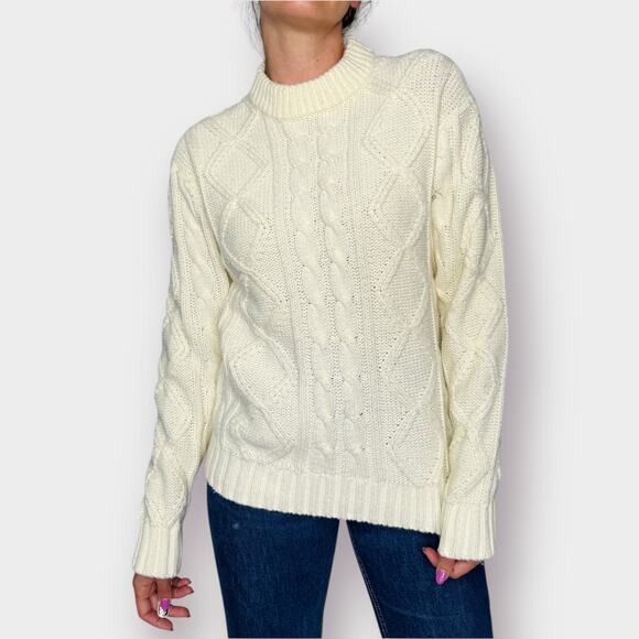 80s‎ Kings Road Cream Chunky Knit Sweater - Picture 3 of 5